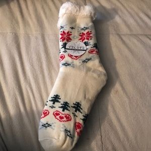Ivory Yelete Sherpa Lined Slipper Socks